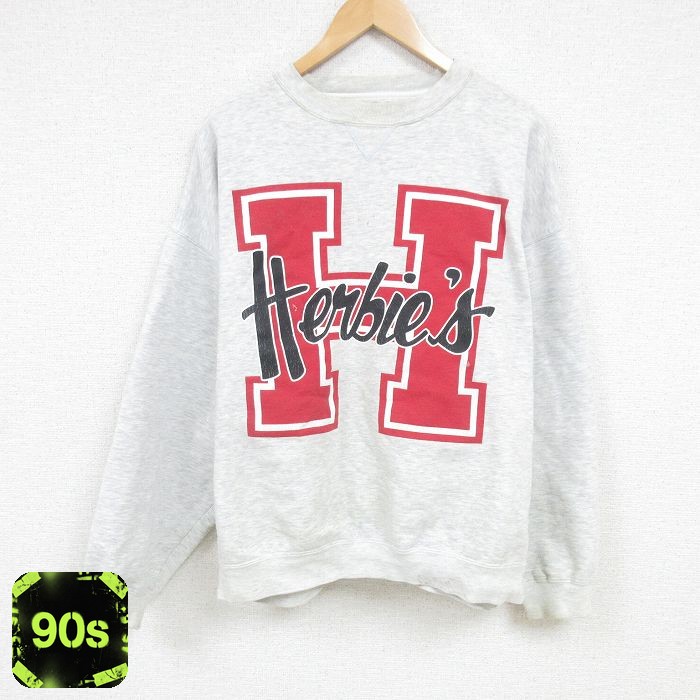 90s 長袖スウェット 霜降り グレー XL | 古着