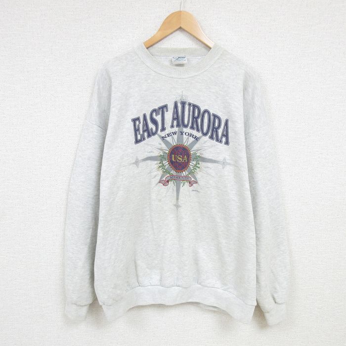 90s 長袖スウェット 霜降り グレー XL | 古着