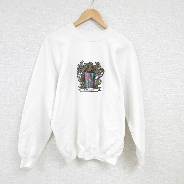 ヘインズ 80s 長袖スウェット LE BARON ホワイト L | 古着