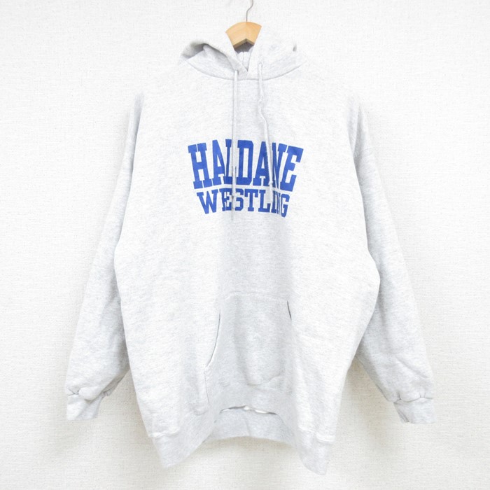 XL★古着 リー Lee 長袖 スウェット パーカー メンズ 00年代 00s HALDANE WRESTLING 薄グレー 霜降り 25feb06 中古 スエット トレーナー トップス