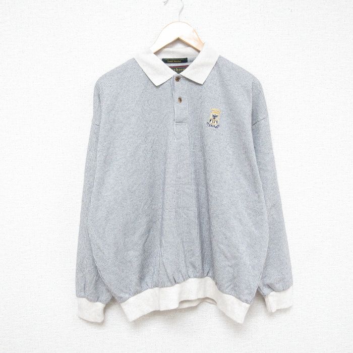 【50%OFF】90s 長袖トップス チェック ブラック XL | 古着