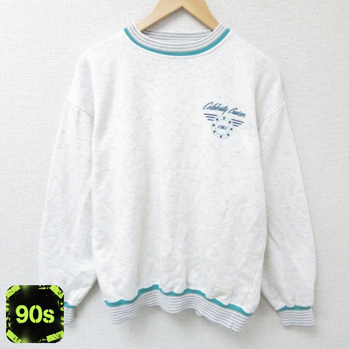 90s 長袖スウェット 霜降り グレー L | 古着