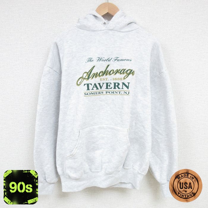 ジャージーズ 90s 長袖パーカー タバーン グレー XL | 古着