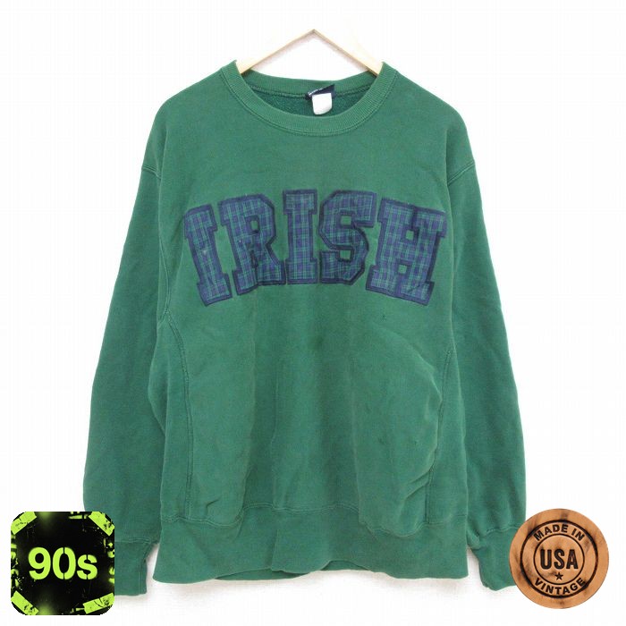 ジャンスポーツ 90s 長袖スウェット グリーン XL | 古着