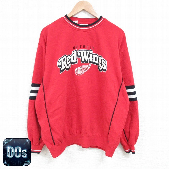 リー 00s 長袖スウェット NHL デトロイトレッドウィングス レッド XL | 古着