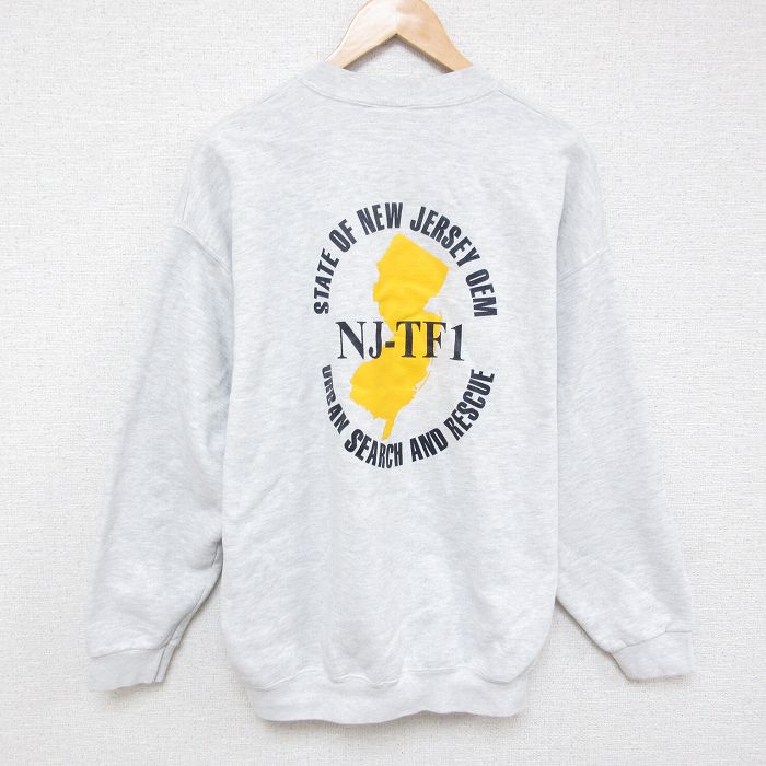 【50%OFF】XL★古着 リー Lee 長袖 スウェット メンズ 00年代 00s NJ-TF1 クルーネック 薄グレー 霜降り 25apr14 中古 スエット トレーナー トップス