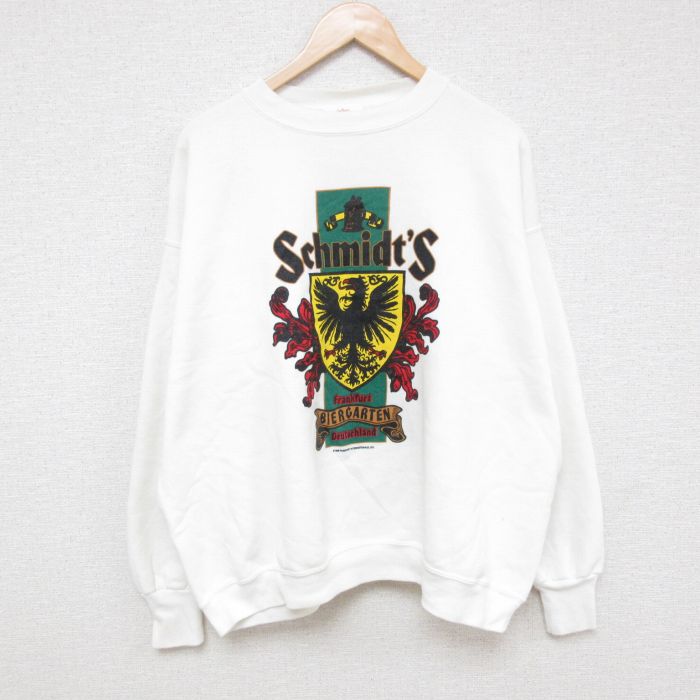 ヘルスニット 90s 長袖スウェット 鳥 ホワイト XL | 古着