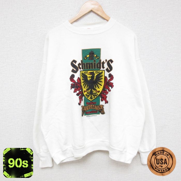 ヘルスニット 90s 長袖スウェット 鳥 ホワイト XL | 古着