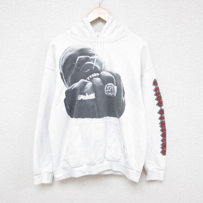 ASAP Ferg 長袖パーカー ホワイト L | 古着