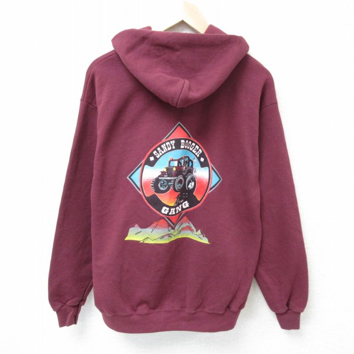 M★古着 リー Lee 長袖 フルジップ スウェット パーカー メンズ 00年代 00s 車 エンジ 25apr16 中古 スエット トレーナー トップス