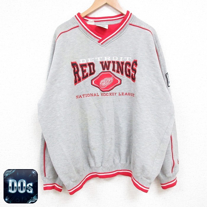 【50%OFF】リー 00s ラグランスウェット NHL デトロイトレッドウィングス グレー XL | 古着