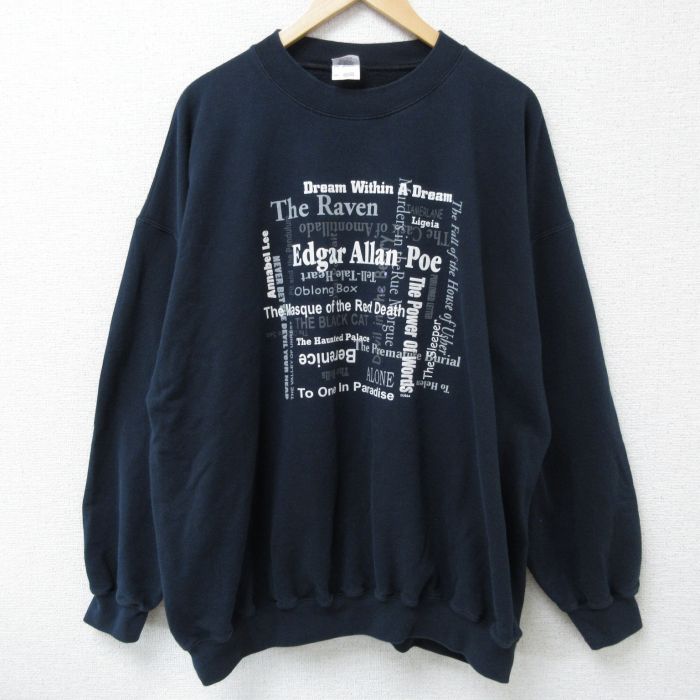 Edgar 00s 長袖スウェット ネイビー XL | 古着