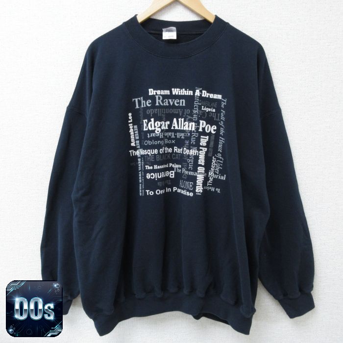 Edgar 00s 長袖スウェット ネイビー XL | 古着