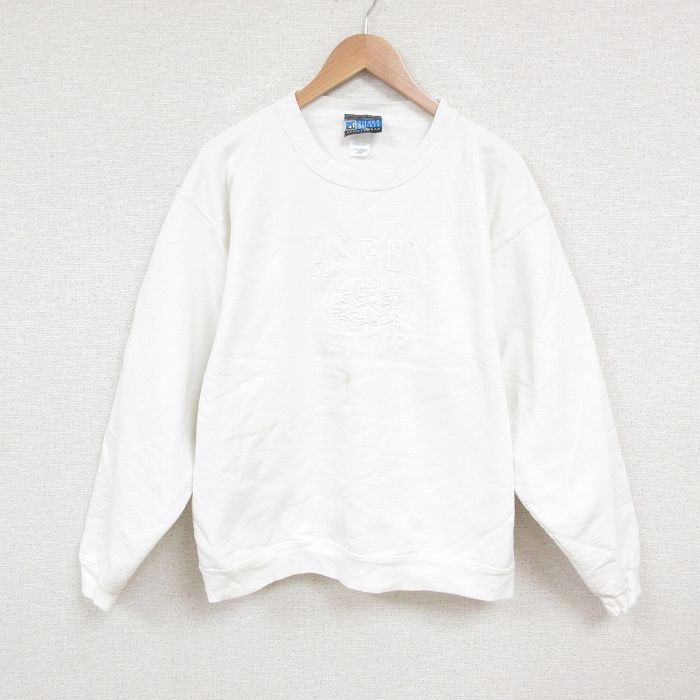 コロラド 00s 長袖スウェット 刺繍 ホワイト L | 古着