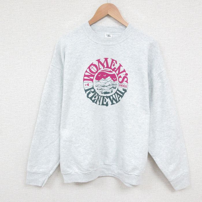 【50%OFF】XL★古着 フルーツオブザルーム 長袖 スウェット メンズ 00年代 00s RENEWAL クルーネック 薄グレー 霜降り 25may29 中古 スエット トレーナー トップス