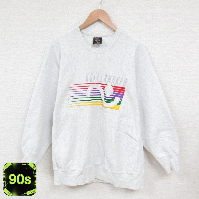 90s 長袖スウェット BOILERMAKER グレー XL | 古着