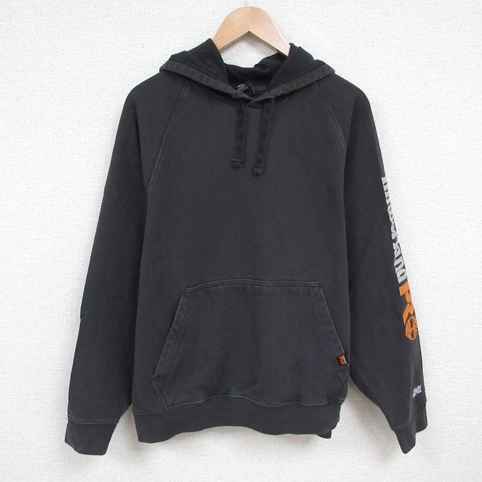 XL★古着 ティンバーランド 長袖 スウェット パーカー メンズ ラグラン 濃グレー 25jun04 中古 スエット トレーナー トップス