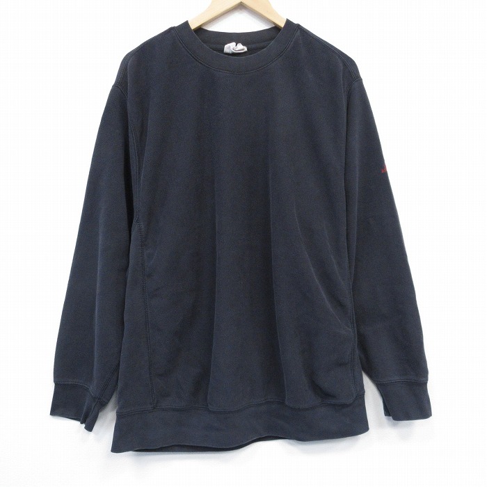 XL★古着 MVスポーツ 長袖 スウェット メンズ 00年代 00s B 大きいサイズ クルーネック 黒 ブラック 25oct01 中古 スエット トレーナー トップス