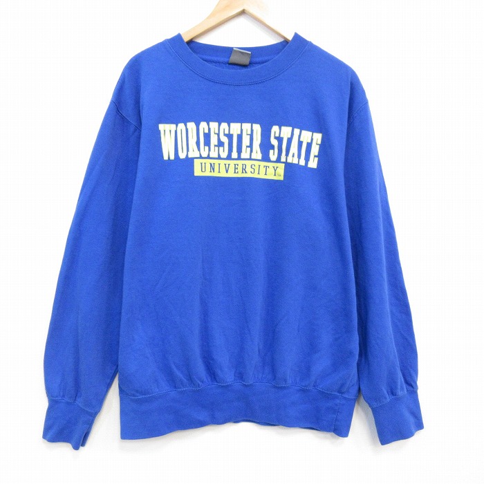 MVスポーツ 長袖スウェット WORCHESTER ブルー XL | 古着