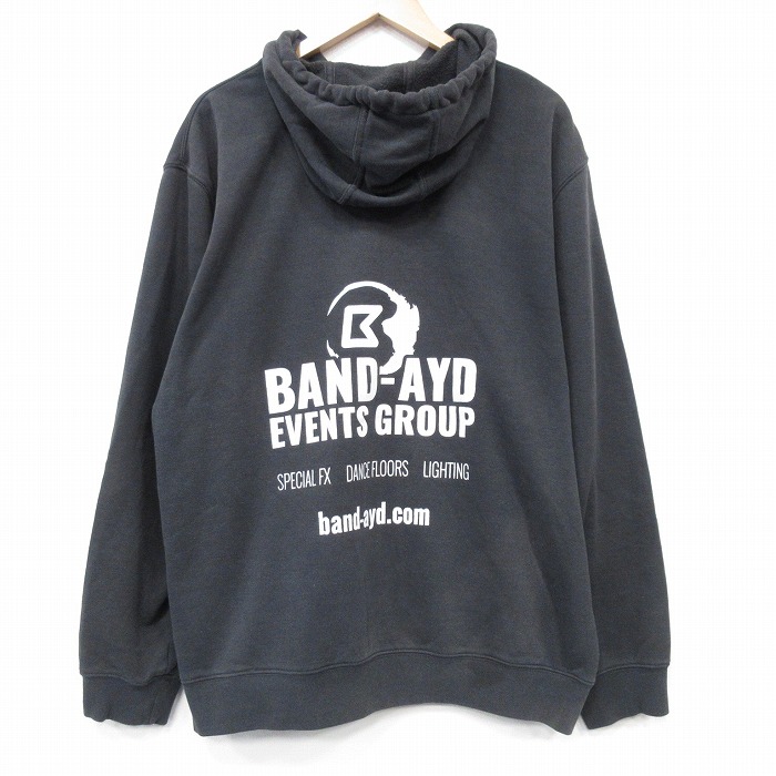 XL★古着 カーハート Carhartt 長袖 フルジップ スウェット パーカー メンズ イベントグループ 大きいサイズ 黒 ブラック 25oct06 中古 スエット トレーナー トップス