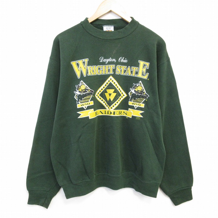 チャンピオン 90s 長袖スウェット レイダース グリーン L | 古着