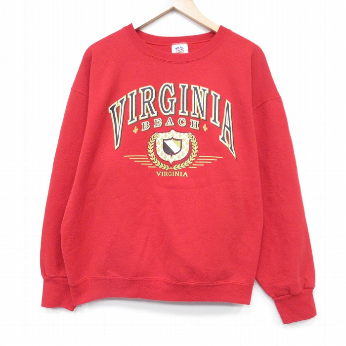【50%OFF】ダックヘッド 90s 長袖スウェット バージニア レッド XL | 古着