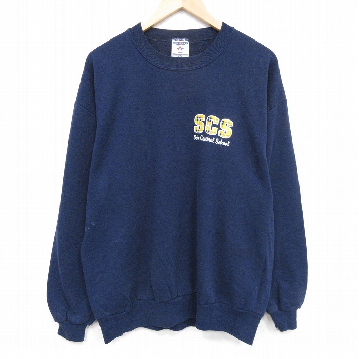 【50%OFF】ジャージーズ 90s 長袖スウェット SCS ネイビー L | 古着