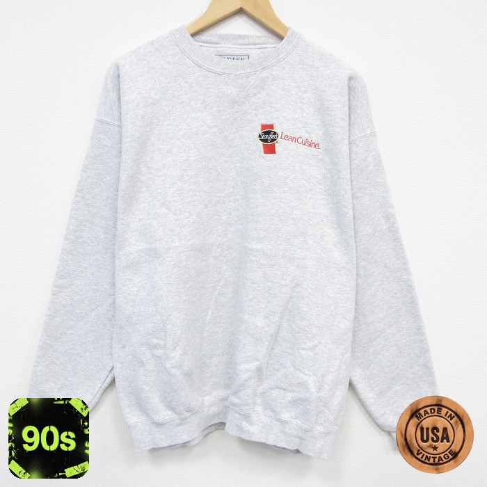 90s 長袖スウェット 霜降り グレー L | 古着