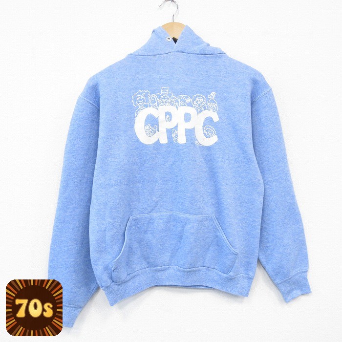 ラッセル 70s 長袖パーカー CPPC ライトブルー M | 古着