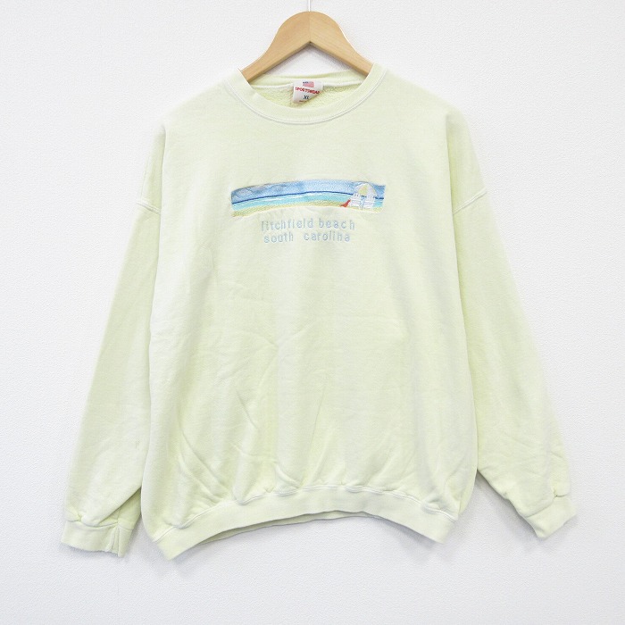 【50%OFF】ジャージーズ 90s 長袖スウェット サウスカロライナ イエロー XL | 古着