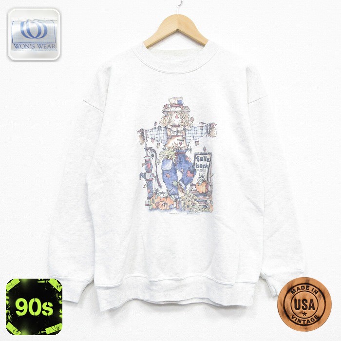 チャンピオン 90s 長袖スウェット カカシ グレー L | 古着