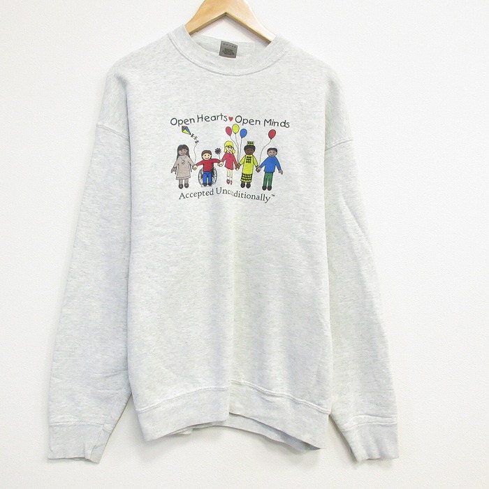 フルーツオブザルーム 90s 長袖スウェット 霜降り グレー XL | 古着
