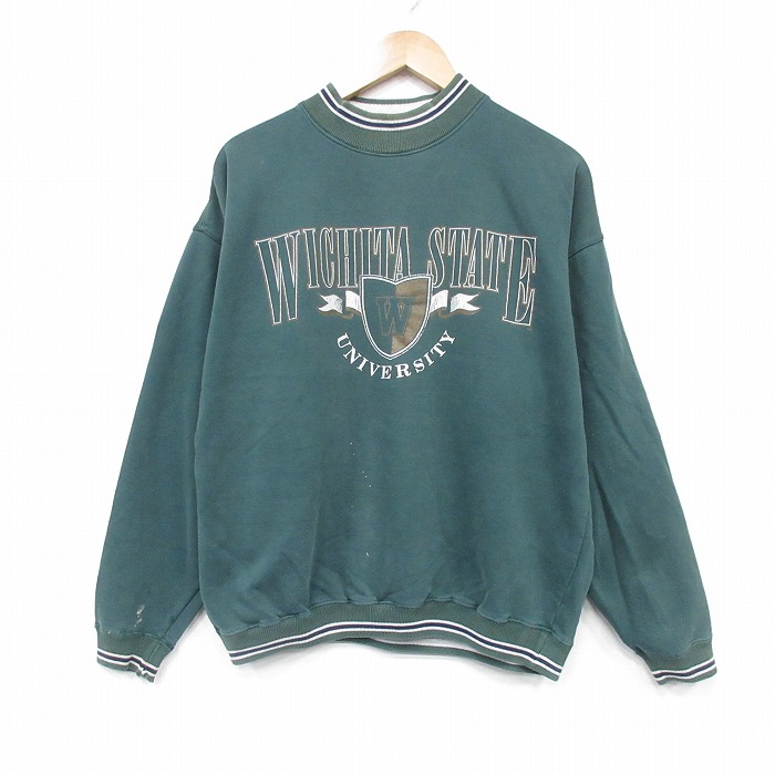 90s 長袖スウェット グリーン XL | 古着