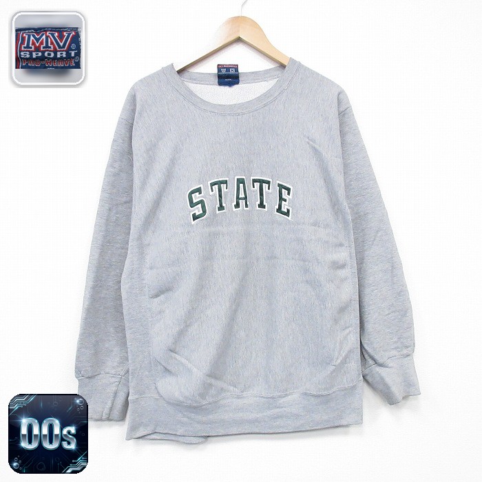 MVスポーツ 00s 長袖スウェット STATE グレー XL | 古着