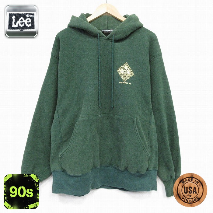 【50%OFF】リー 90s 長袖パーカー WOOD グリーン XL | 古着