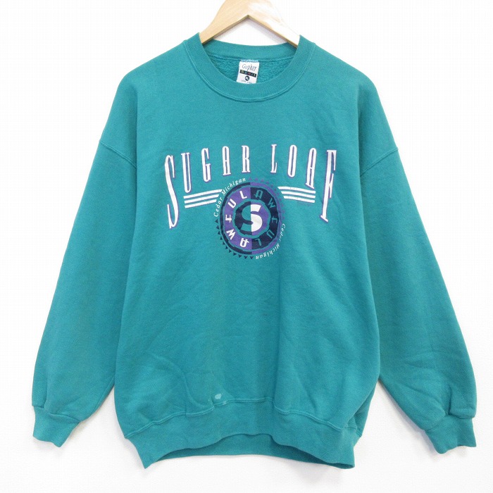 90s 長袖スウェット SUGAR ブルー L | 古着