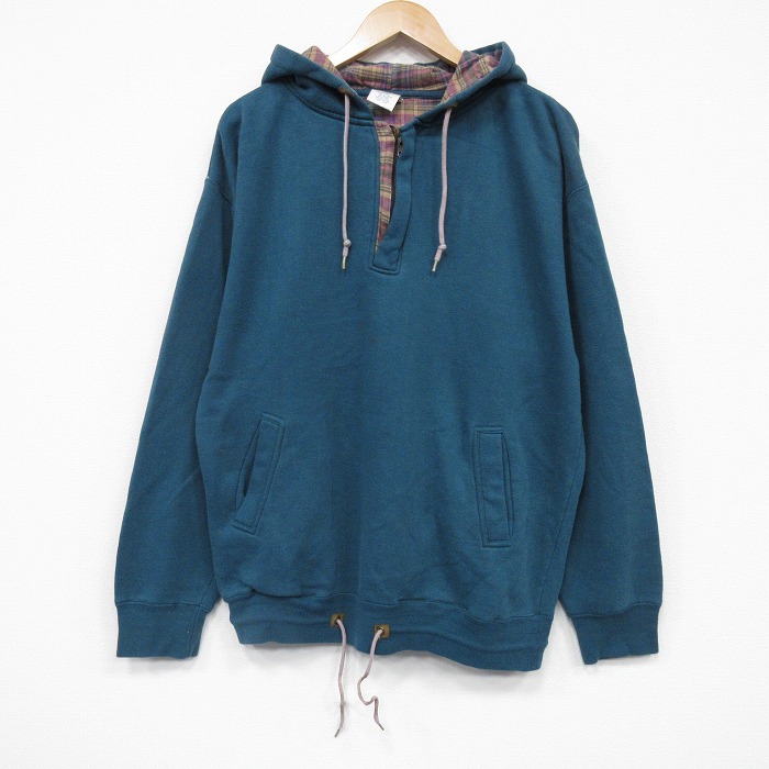 90s ハーフジップスウェット 緑 XL | 古着
