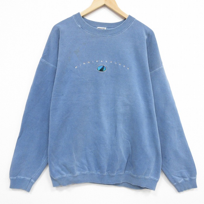 ヨット刺繍スウェット ネイビー XL | 古着