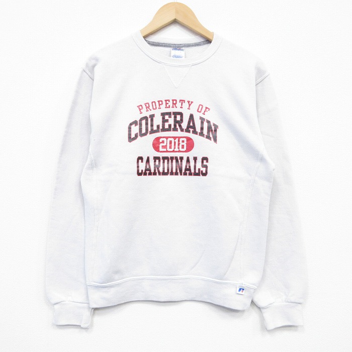 ラッセル 長袖スウェット COLERAIN ホワイト S | 古着