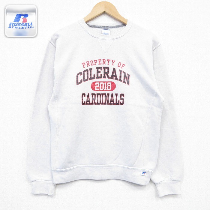 【50%OFF】ラッセル 長袖スウェット COLERAIN ホワイト S | 古着