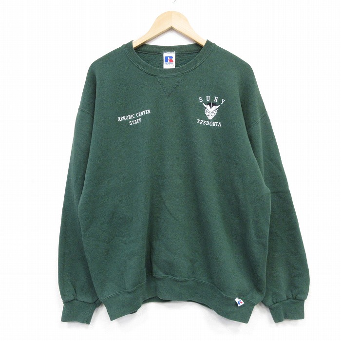 ラッセル 00s 長袖スウェット デビル グリーン XL | 古着