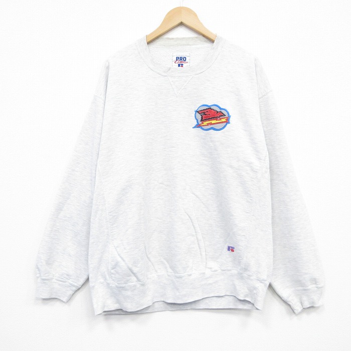 ラッセル 00s 長袖スウェット 霜降り グレー XL | 古着