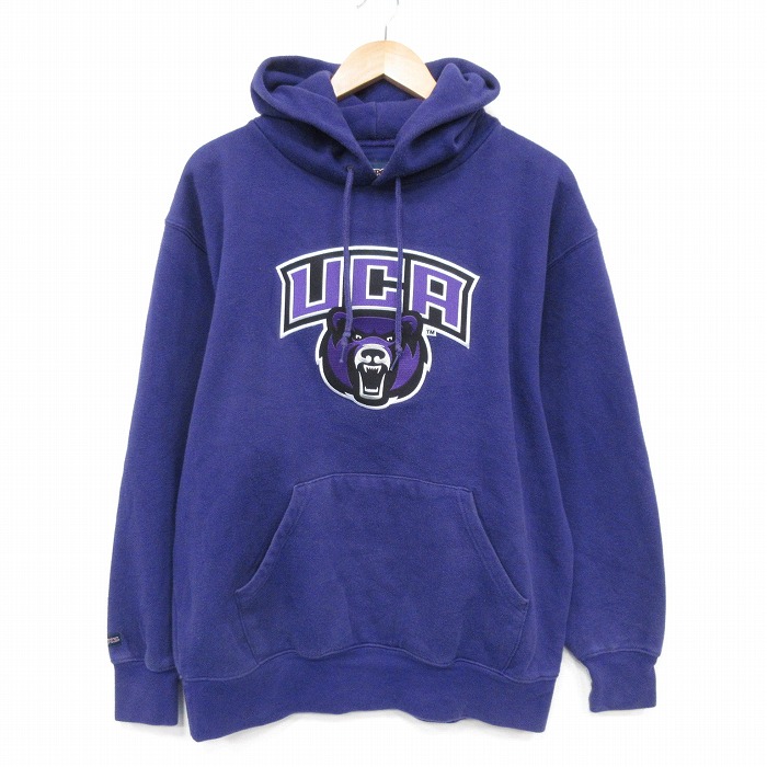XL★古着 ジャンスポーツ 長袖 スウェット パーカー メンズ 00年代 00s UCA 紫 25nov18