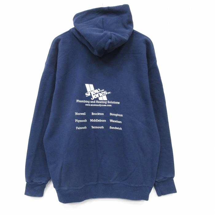 XL★古着 長袖 スウェット パーカー メンズ 00年代 00s show USA製 紺 25nov19