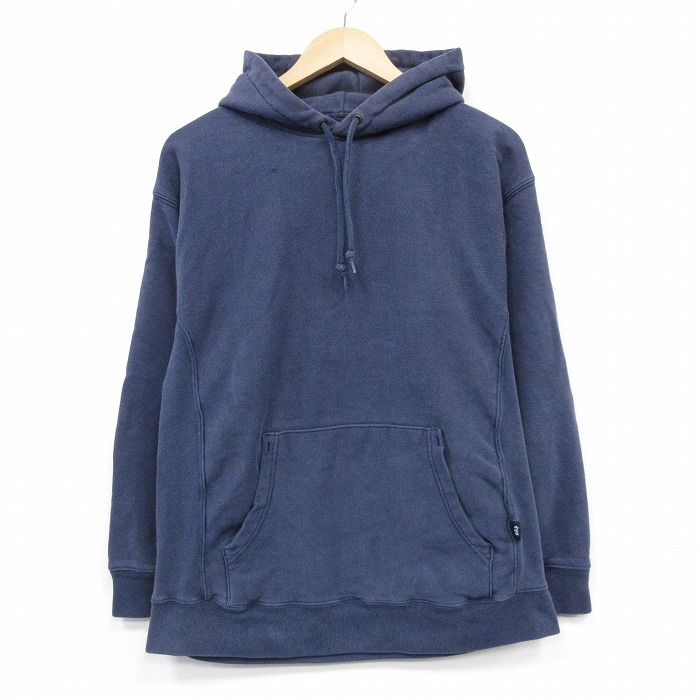 L★古着 ギャップ GAP 長袖 スウェット パーカー メンズ 無地 紺 25nov19