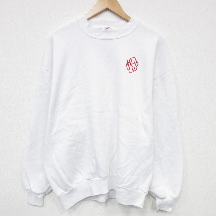 ジャージーズ 90s 長袖スウェット MBS ホワイト XL | 古着