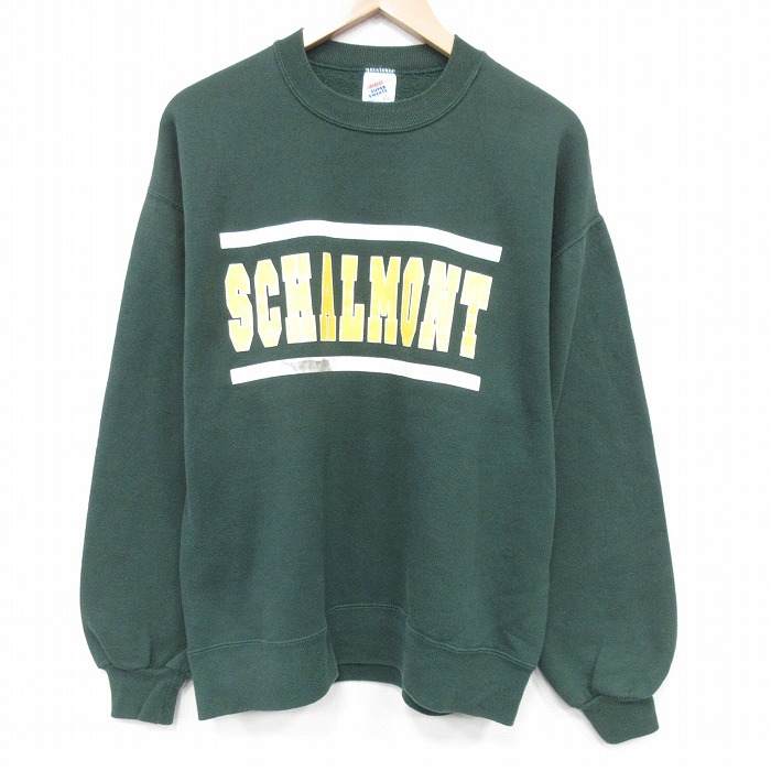 ジャージーズ 90s 長袖スウェット SCHALMONT グリーン L | 古着