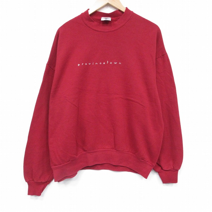 ジャージーズ 90s 長袖スウェット provincetown レッド XL | 古着