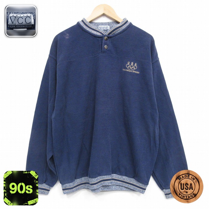 【50%OFF】USAオリンピック 90s 長袖スウェット USAオリンピック ネイビー XL | 古着
