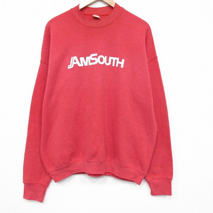 フルーツオブザルーム 90s 長袖スウェット AMSOUTH レッド XL | 古着